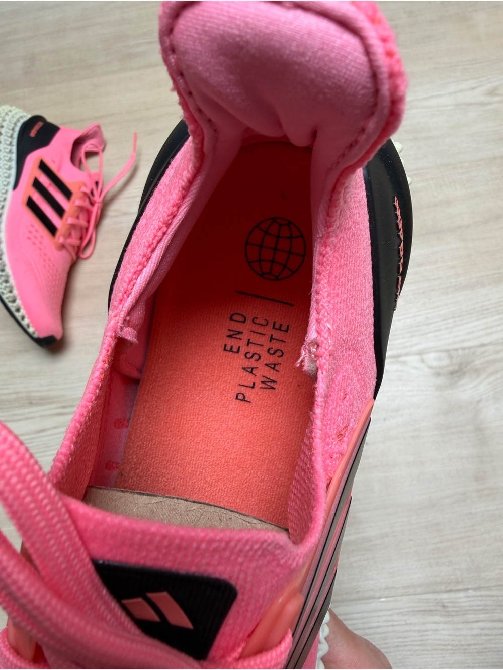 ADIDAS Ultra 4DFWD beam pink + black GV9063 coral fusion / men's 9 NWOB - Picture 6 of 12